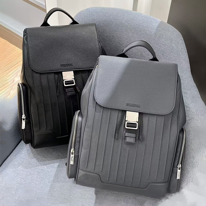 rimowa neverstill leather backpack large